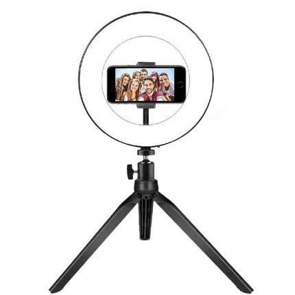 LED Vlog Lamp 20 cm: Dimbare 72 LED, Tafelstatief, 3 Kleurmodi