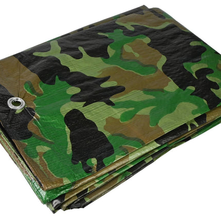 Dekzeil 6 x 8 mtr army zwaar – Maat 6 x 8 M, Materiaal PE, Kwaliteit 105 GSM
