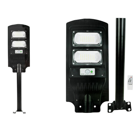 Solar LED Lantaarn IP65, 96 LED's, 840lm, Dag/Nacht Sensor, Buitenverlichting
