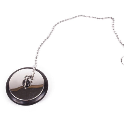Gootsteendop 40mm RVS Ketting 30cm, Voor Standaard Afvoerafsluiting