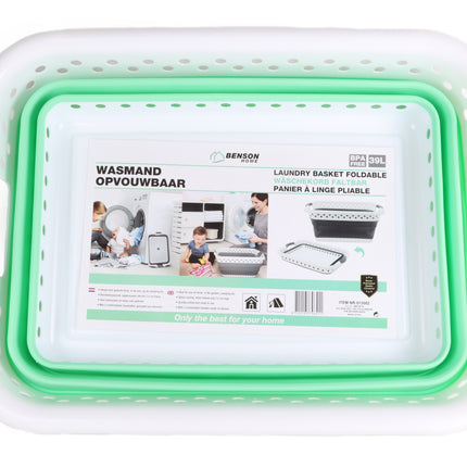 Wasmand opvouwbaar 39 ltr – Inhoud 39 liter, Materiaal PP + TPR, 7,5 cm, 26.2 cm