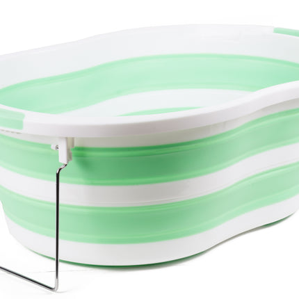 Babybad opvouwbaar – Afmeting 70x46,5x23cm / opgevouwen 6cm hoog, Materiaal TPR + PP + SS