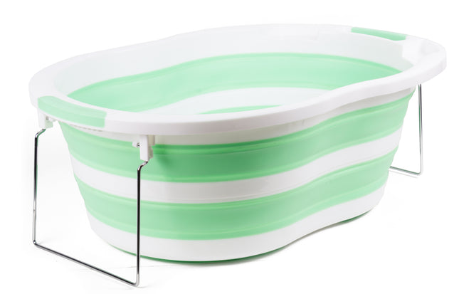 Babybad opvouwbaar – Afmeting 70x46,5x23cm / opgevouwen 6cm hoog, Materiaal TPR + PP + SS