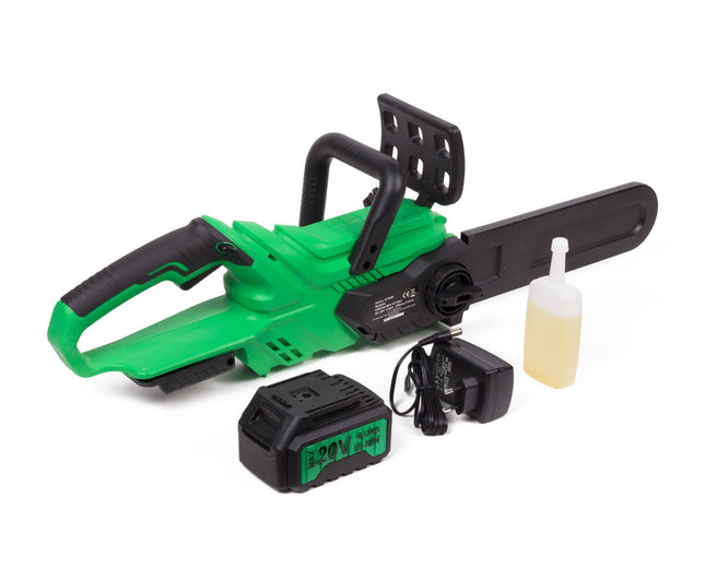 Akku-Kettensäge 20V 4000mAh, 250mm Schwert, 30min Laufzeit
