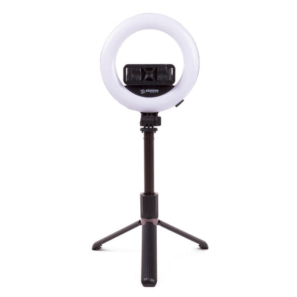 Selfie Stick 90cm LED Ringlamp, 16cm, 1200mAh, TikTok & Vlogs
