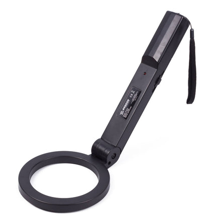 Metaaldetector 39cm, LED/geluidsalarm, Ø132mm detectiering, 204g.