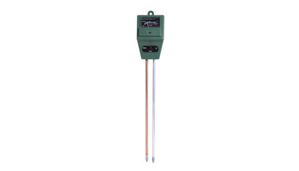 Bodemtester 3-in-1: Meet pH, vocht en licht voor optimale plantengroei.