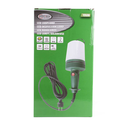 LED Looplamp 72 SMD, 1600lm, 5m Kabel, IP54, 4000K, Ideaal voor Werkplaats