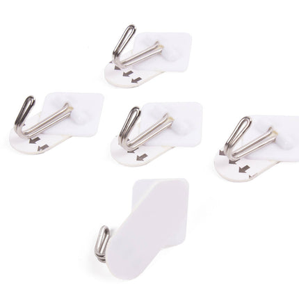 Haken-Set 5x, selbstklebend & wiederablösbar, 3,3x3,3cm, 800g Tragkraft