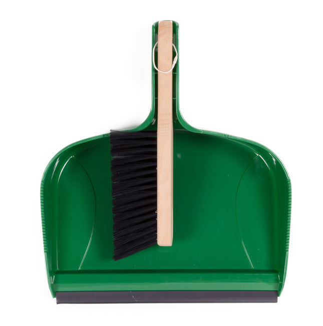 Stoffer en blik jumbo 33.5 cm – Materiaal blik kunststof met rubberen lip, 38 cm