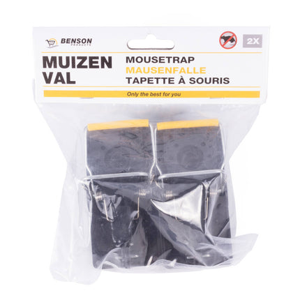 Muizenval Plastic 2 dlg - Herbruikbare Klapval voor Huis en Kantoor