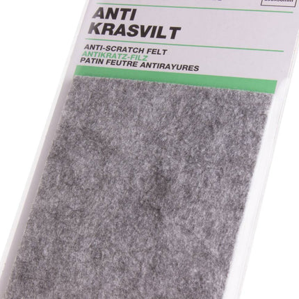Antikrasvilt 20x9cm Grijs - Beschermt vloeren tegen meubelkrassen