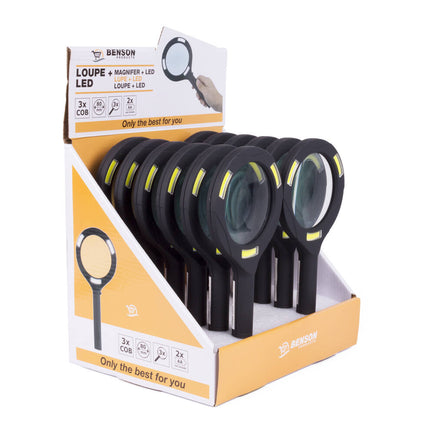 Loupe 3X COB LED, 80mm Lens, 250Lm, Ideaal voor Lezen & Inspectie