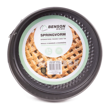 Springvorm 24 cm - PTFE-vrij, tot 240°C, perfect voor quiches en taarten