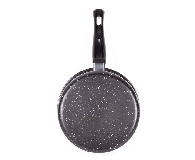 Steelpan 20 cm Deksel - Marble Non Stick, Voor Gas & Elektrisch koken