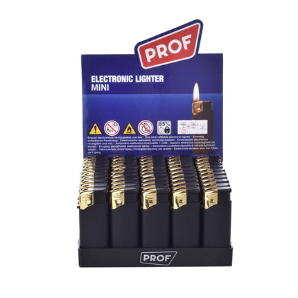 Aansteker mini black rubber – Type Mini gasaansteker, Kleur Zwart met rubber laag