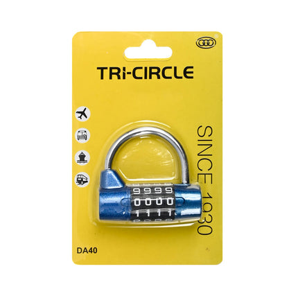 Tri-circle Cijferslot 54mm, 4-cijferige code, voor koffers & kluisjes