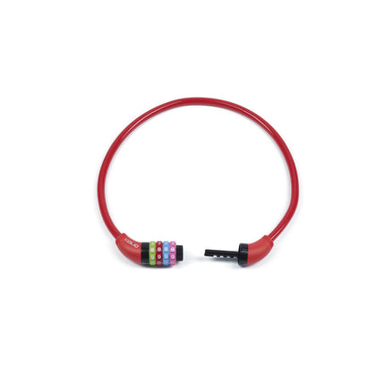 Xolid Rood Kabel Cijferslot 10 mm x 650 mm voor Fietsbescherming
