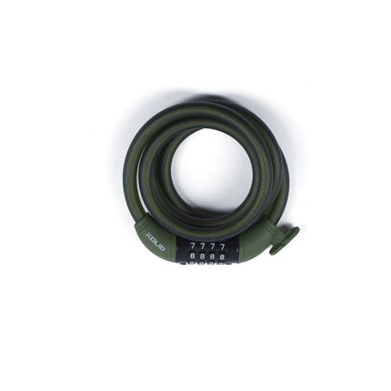 Xolid Kabel Cijferslot 12x1200mm Army Green - Veilige Fietsbescherming