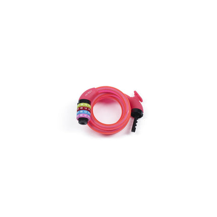 Xolid Kabel Cijferslot 12mm x 1200mm Rose, Fietsbeveiliging