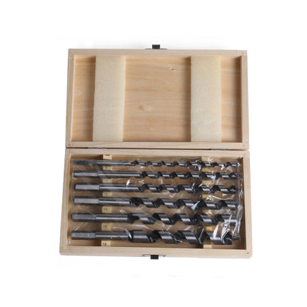 Boorset 6 dlg, 230 mm, slangenboor, 8-18 mm houtbewerking