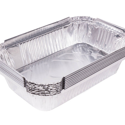 Alu BBQ Grillschalen Set 8 st., 17x10.5x4 cm, ideaal voor vlees grillen