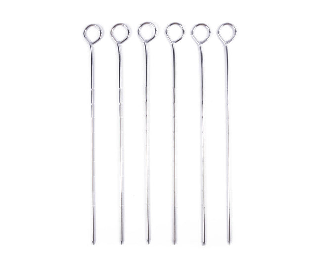 6-delige BBQ Spiezen Set 28 cm - Ideaal voor vlees en groenten grillen