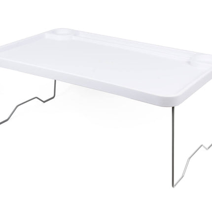 Opklapbare Laptoptafel 57x35x23 cm, ideaal voor bed en bankgebruik.