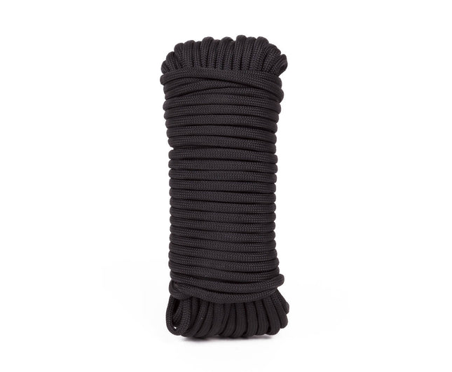 Paracord Touw 3mm x 15m Zwart, Sterk voor Outdoor en DIY projecten.