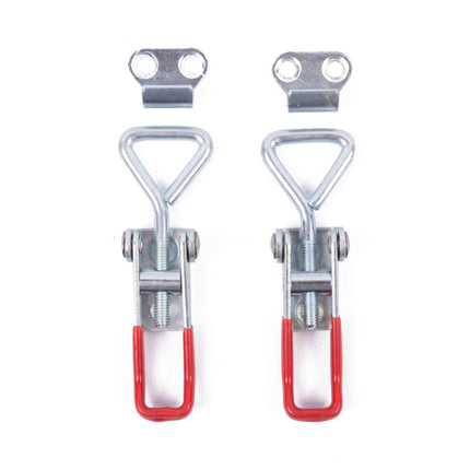 Spansluiting RVS 70-81mm, 100kg, incl. tegenstuk voor kisten, deuren
