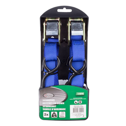 Spanband Set 3m 200kg, Ideaal voor Veilig Lading Transport