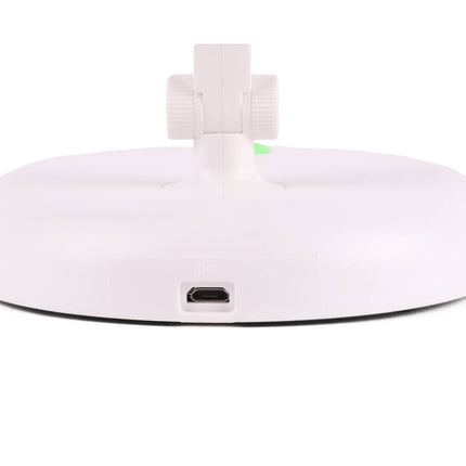 Opvouwbare Draadloze LED Bureaulamp, 120 Lumen, 6000K, Wit, USB-Optie