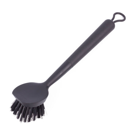 Schwarze Luxus-Spülbürste 27,5 cm, Kunststoff, mit Aufhängeschlaufe