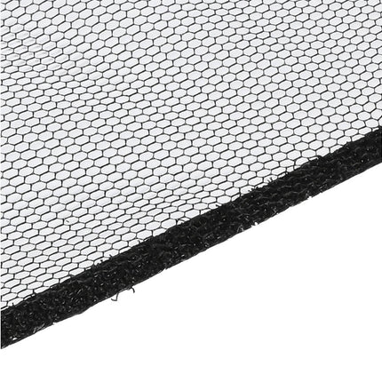 Horrengaas Raam Zwart 130x150 cm - Insectwerend en Op Maat Te Knippen