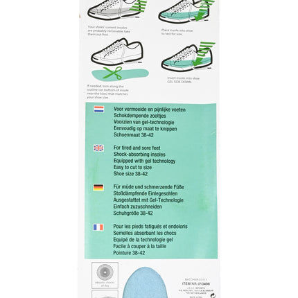 Inlegzool gel maat 38-42