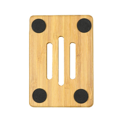 Bamboe Zeepbakje 7x10cm, 3 sleuven voor optimale waterafvoer