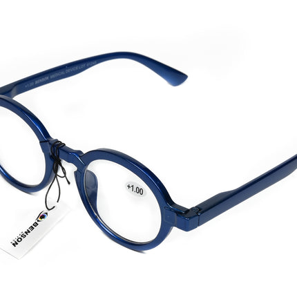 Leesbril rome + hoes mix display – Kleuren zwart, groen, paars, bruin, blauw