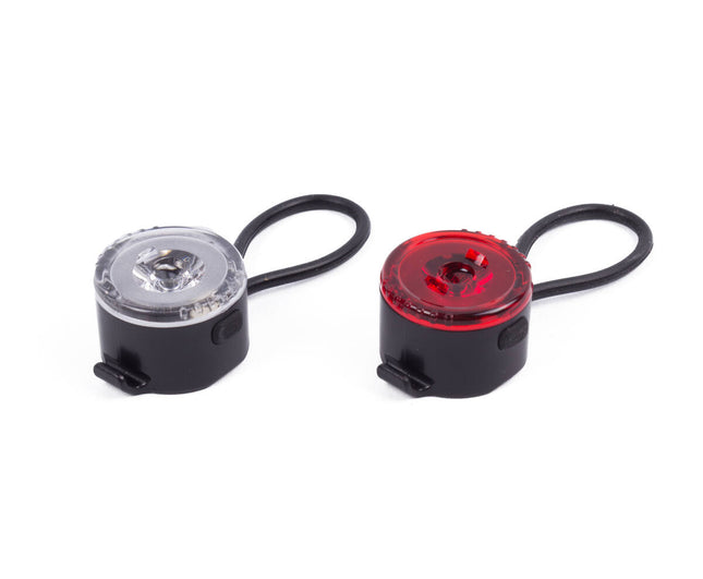 Compacte LED Fietslamp Set met 3 Lichtstanden en Inclusief Batterijen