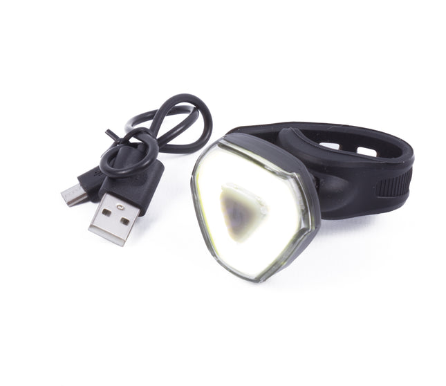 Fietslamp LED USB oplaadbaar wit – Afmeting 43x41x21mm, Oplaadtijd 3 uur, 3.7V