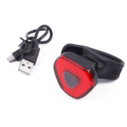 Fietslamp LED USB oplaadbaar rood – Afmeting 43x41x21mm, Oplaadtijd 3 uur, 3.7V