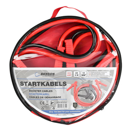 Startkabel 800A - 2.4m met Tas, Ideaal voor Voertuigstarten