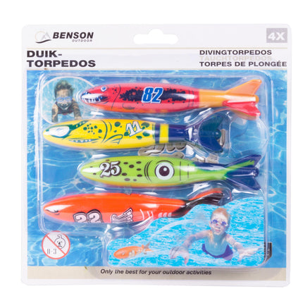 Duikspeelgoed torpedos – Voor het gebruik in helder water