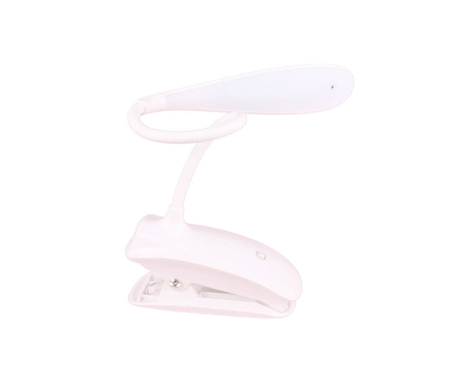 LED Klemlamp 3W, Flexibele Hals, Dimbaar, Oplaadbaar, USB Klem