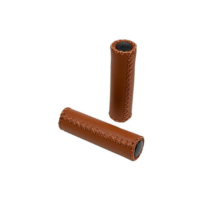 Fietshandvatten 125 mm Cognac - Luxe Grip & Trillingsdemping voor Fietstochten