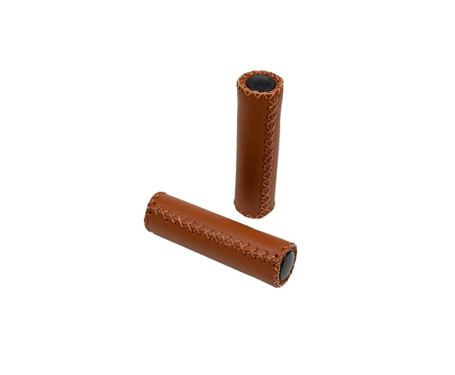 Fietshandvatten 125 mm Cognac - Luxe Grip & Trillingsdemping voor Fietstochten