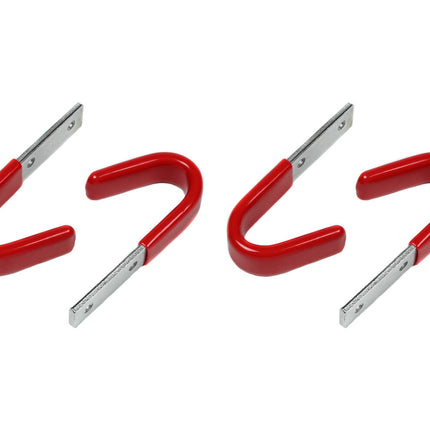 Ophanghaken 8x3.5 cm - Set van 4, 35 kg per haak, ideaal voor garage.