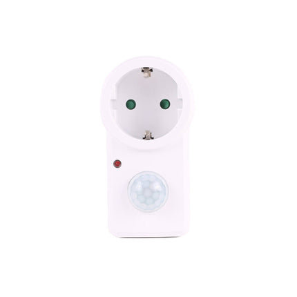 Stekker Sensor RA Wit - 220V, 9m Detectie, Automatische Stroomregeling