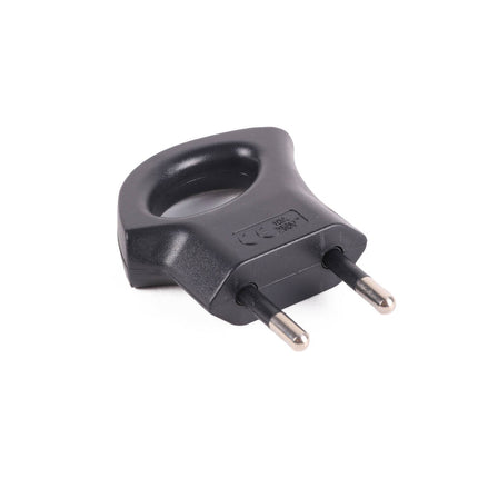 Stekker P Grip Zwart, 10A/250V, 2500W, eenvoudig inpluggen thuis/kantoor.