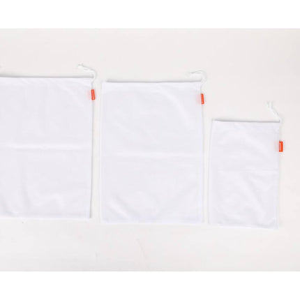 Set van 3 Polyester Groente- en Fruitzakjes met Trekkoord