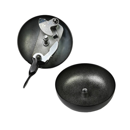 Fietsbel Ding-Dong 80 mm Mat Zwart - Krachtig geluid, eenvoudig te monteren